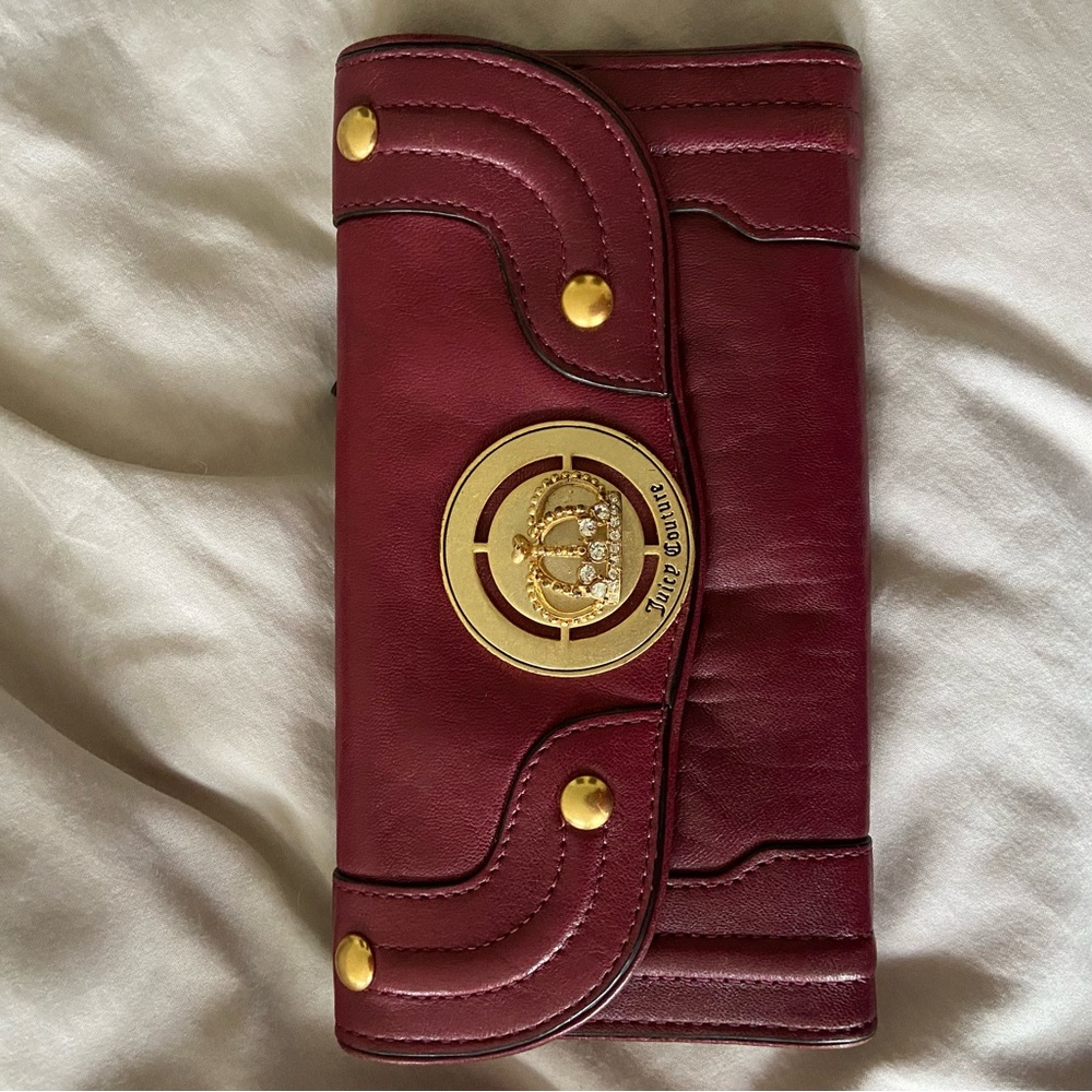 Genuine leather Juicy Couture Burgundy Wallet